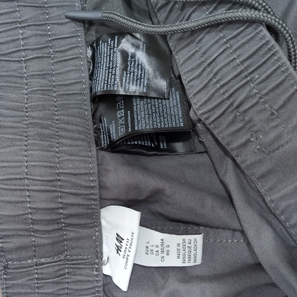 H&M Cargo Joggers, Slim Fit, Grey - Picture 3 of 4